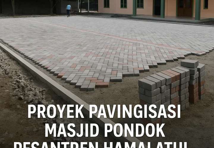 proyek pavingisasi masjid