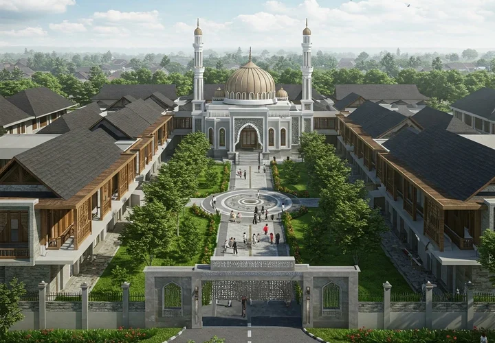 desain pondok pesantren modern di yogyakarta
